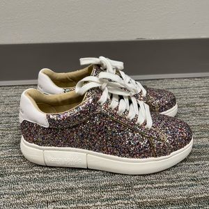 Kate Spade glitter platform sneakers